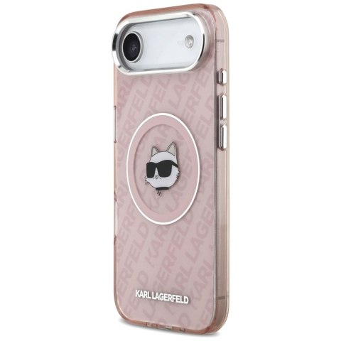 Karl Lagerfeld IML Choupette Head Logo MagSafe - Etui iPhone Air (różowy)