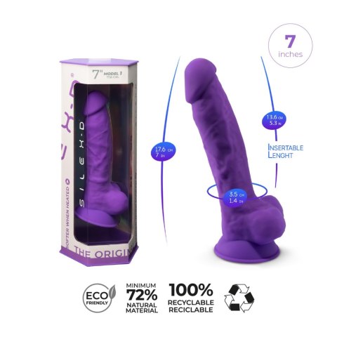 Dildo-Model 1 (7"") Purple