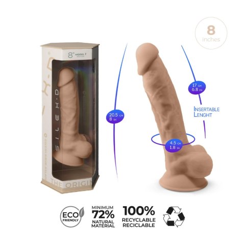 Dildo-SD.Model 1 (8"") Flesh BOX