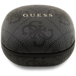 Guess 4G Classic Metal Logo - Słuchawki Bluetooth TWS ENC + etui ładujące (czarny)