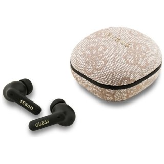 Guess 4G Classic Metal Logo - Słuchawki Bluetooth TWS ENC + etui ładujące (różowy)