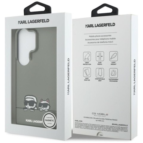 Karl Lagerfeld IML Peekaboo Karl & Choupette MagSafe - Etui Samsung Galaxy S26 Ultra (czarny)