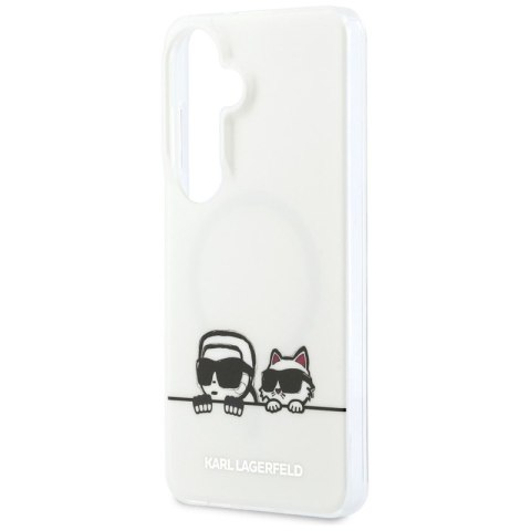 Karl Lagerfeld IML Peekaboo Karl & Choupette MagSafe - Etui Samsung Galaxy S26 (przezroczysty)