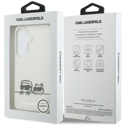 Karl Lagerfeld IML Peekaboo Karl & Choupette MagSafe - Etui Samsung Galaxy S26 (przezroczysty)