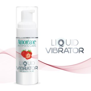 Żel/sprej-Liquid Vibrator Strawberry 30ml.