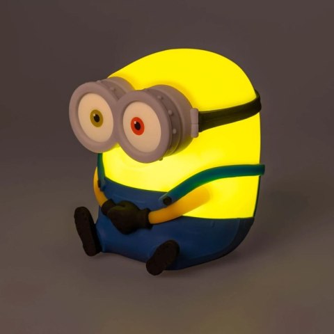 Minions - Miękka silikonowa lampka nocna LED Bob dla dzieci 15 cm