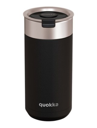 Quokka Boost Coffee Tumbler - Kubek termiczny ze stali nierdzewnej z zaparzaczem 400 ml (Carbon Black)