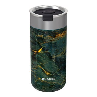 Quokka Boost Coffee Tumbler - Kubek termiczny ze stali nierdzewnej z zaparzaczem 400 ml (Greenstone)