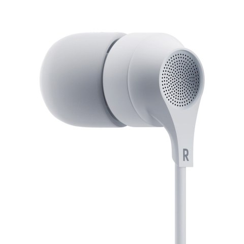 3mk Wired Earphones USB-C - Słuchawki przewodowe dokanałowe (Biały)