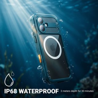 Crong Seal Cover - Wodoodporne etui IP68 do iPhone 16 Pro (czarny)
