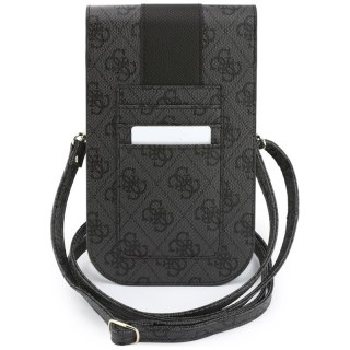 Guess 4G & Classic Logos Stripe Strap - Torebka na telefon (czarny)