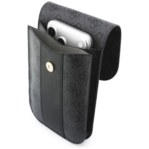Guess 4G & Classic Logos Stripe Strap - Torebka na telefon (czarny)