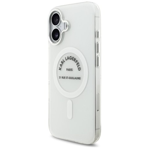 Karl Lagerfeld IML Karl RSG Logo MagSafe - Etui iPhone 17 (przezroczysty)