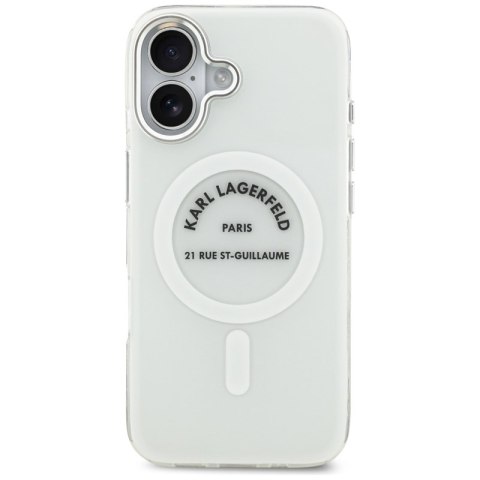 Karl Lagerfeld IML Karl RSG Logo MagSafe - Etui iPhone 17 (przezroczysty)