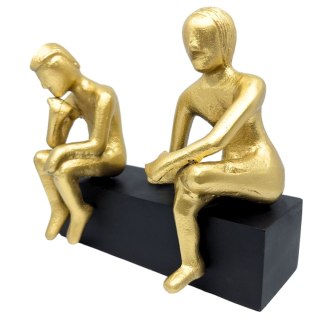 Nowoczesna Figurka Rzeźba Myśliciele Złota Dekoracja Salonu Bliźnięta - GEM2