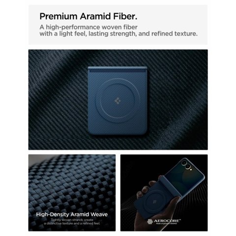 Spigen AirSkin Aramid MagSafe - Etui do Samsung Galaxy Z Flip 8 (Navy)