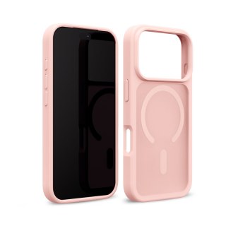 Crong Hybrid Matte Magnetic - Etui MagSafe iPhone 18 Pro / 17 Pro (różowy)