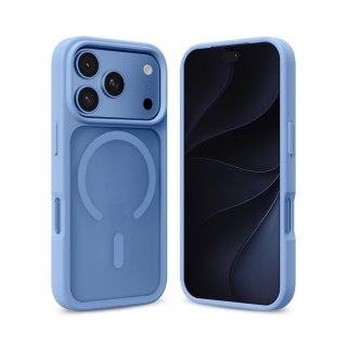 Crong Hybrid Matte Magnetic - Etui MagSafe iPhone 18 Pro Max / 17 Pro Max (niebieski)
