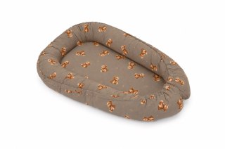 Kokon niemowlęcy dwustronny kojec otulacz Premium MY SWEET BABY- Toffee Teddy