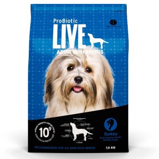 ProBiotic LIVE - sucha karma dla psa dorosłego. Mini i małe rasy - indyk - 06kg