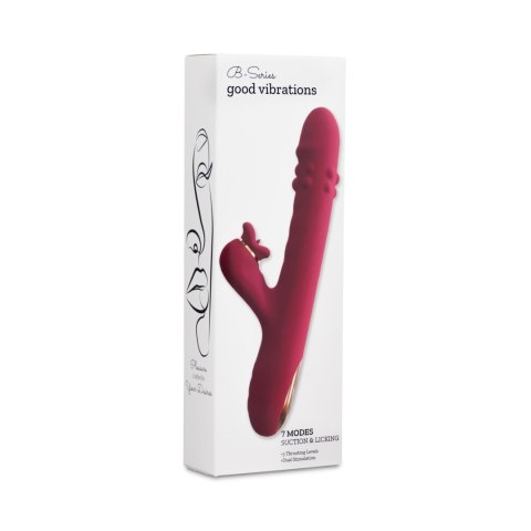 Silicone Vibrator - 7 rotating functions and 7 licking functions