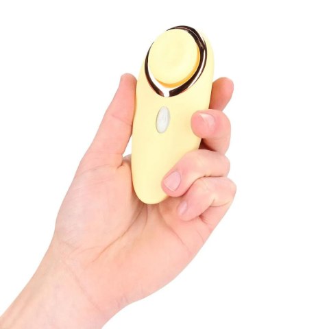 Aurie - AirTap Vibrator with Two Head Attachments - Yellow