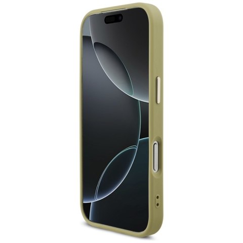 Guess Fixed Glitter Big 4G Metal Frame - Etui iPhone 17 Pro (złoty)