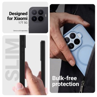 Crong Hybrid Matte Magnetic - Etui MagSafe Xiaomi 17T (niebieski)