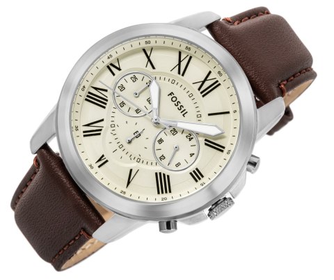 Zegarek Męski FOSSIL Grant Leather FS4735 + BOX