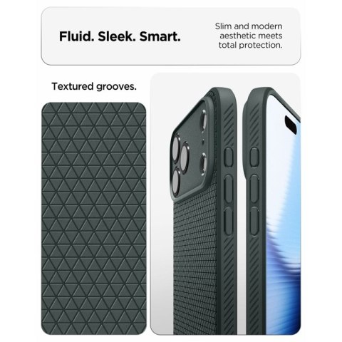 Spigen Liquid Air - Etui do iPhone 18 Pro / 17 Pro (Abyss Green)