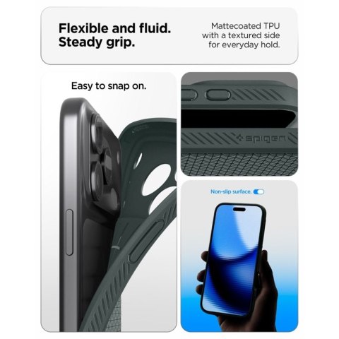 Spigen Liquid Air - Etui do iPhone 18 Pro / 17 Pro (Abyss Green)