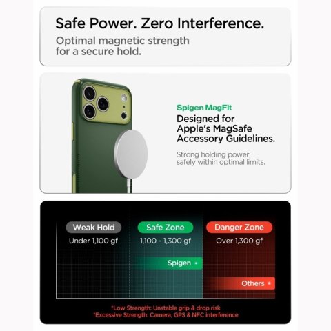 Spigen Nano Pop Mag MagSafe - Etui do iPhone 18 Pro / 17 Pro (Avo Green)