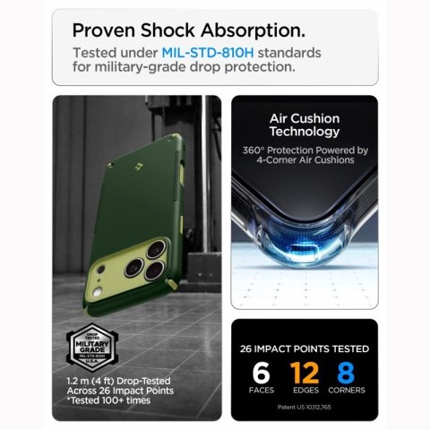 Spigen Nano Pop Mag MagSafe - Etui do iPhone 18 Pro / 17 Pro (Avo Green)