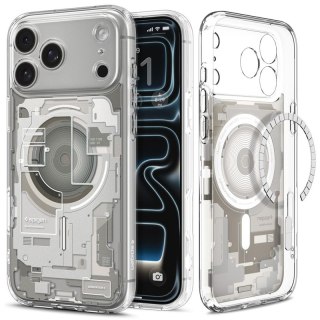 Spigen Ultra Hybrid Mag MagSafe - Etui do iPhone 18 Pro / 17 Pro (Zero One Natural Titanium)