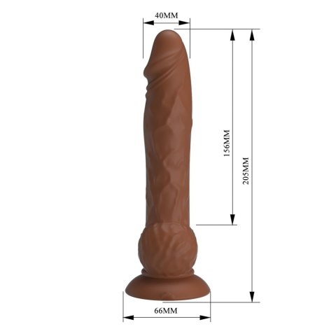 Pretty Love Eren Dual Sensor Thrusting Dildo - Brown