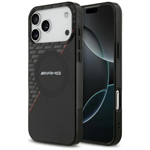 AMG IML Double Layer Rhombs MagSafe - Etui iPhone 18 Pro Max / 17 Pro Max (czarny / czerwony)