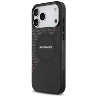 AMG IML Double Layer Rhombs MagSafe - Etui iPhone 18 Pro Max / 17 Pro Max (czarny / czerwony)