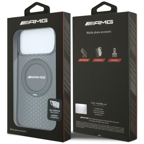 AMG IML Double Layer Urban Line with Ring Stand MagSafe - Etui iPhone 18 Pro Max / 17 Pro Max (czarny)