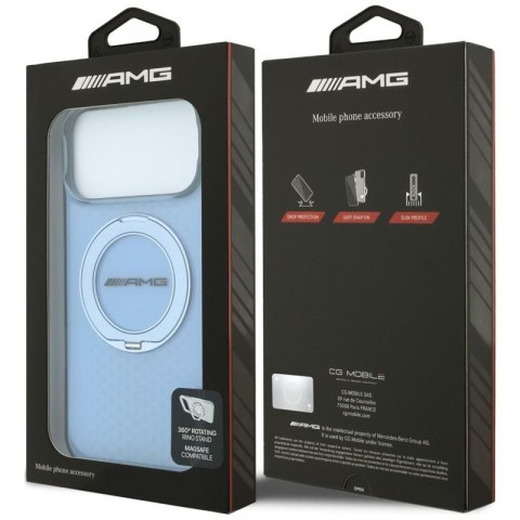 AMG IML Double Layer Urban Line with Ring Stand MagSafe - Etui iPhone 18 Pro Max / 17 Pro Max (niebieski)