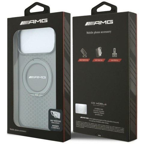 AMG IML Double Layer Urban Line with Ring Stand MagSafe - Etui iPhone 18 Pro Max / 17 Pro Max (szary)