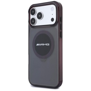AMG IML Transparent Bicolor Block MagSafe - Etui iPhone 18 Pro Max / 17 Pro Max (czarny / burgundowy)