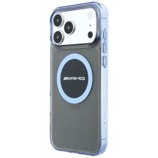 AMG IML Transparent Bicolor Block MagSafe - Etui iPhone 18 Pro Max / 17 Pro Max (czarny / niebieski)