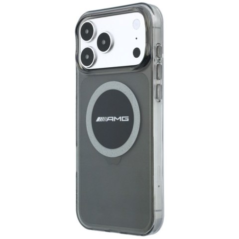 AMG IML Transparent Bicolor Block MagSafe - Etui iPhone 18 Pro Max / 17 Pro Max (czarny / szary)