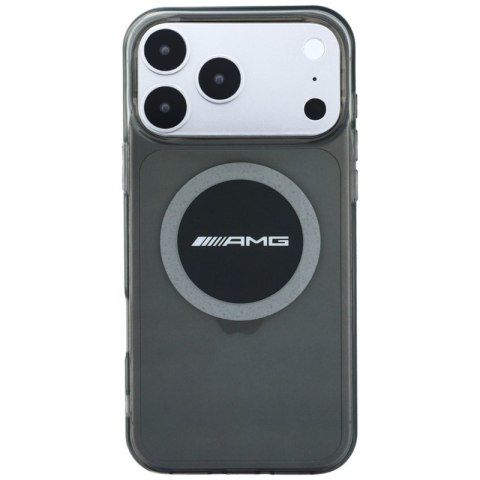 AMG IML Transparent Bicolor Block MagSafe - Etui iPhone 18 Pro Max / 17 Pro Max (czarny / szary)