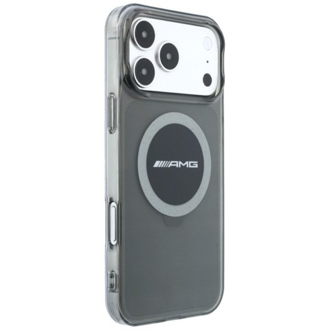 AMG IML Transparent Bicolor Block MagSafe - Etui iPhone 18 Pro Max / 17 Pro Max (czarny / szary)
