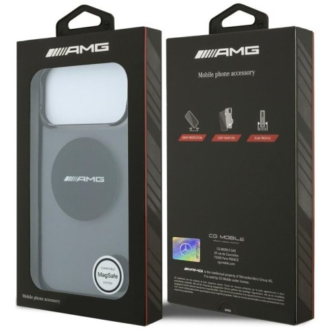 AMG IML Transparent Bicolor Block MagSafe - Etui iPhone 18 Pro Max / 17 Pro Max (czarny)