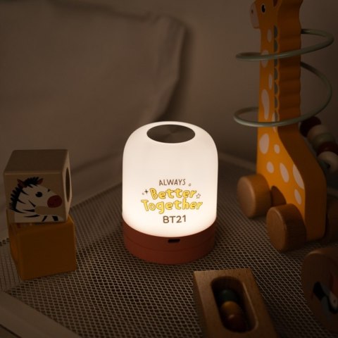 BT21 - Lampka ambientowa LED dla dzieci bezprzewodowa USB-C z regulacją jasności