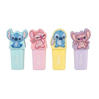 Disney Stitch - Zestaw zakreślaczy 4 kolory z topperem 3D