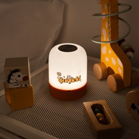 Garfield - Lampka ambientowa LED dla dzieci bezprzewodowa USB-C z regulacją jasności