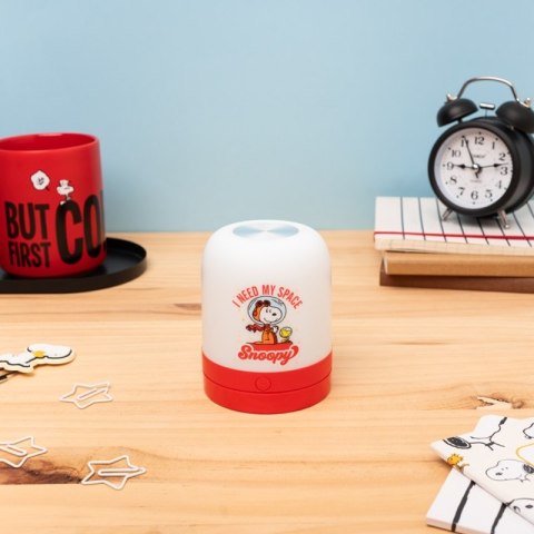 Snoopy - Lampka ambientowa LED dla dzieci bezprzewodowa USB-C z regulacją jasności